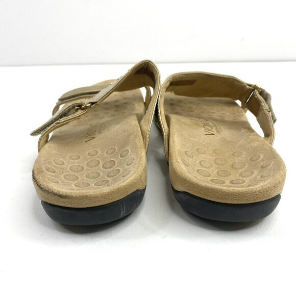 Vionic  Sandals Shoes Womens Size 9 Patricia T-Strap Gold Comfort Orthaheel - Picture 4 of 7